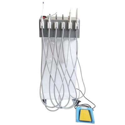 China New Cheap Portable Metal Trolley Dental Equipment Hot Sale Portable Dental Trolley With Suction System for sale