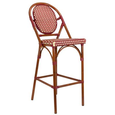 China Super comfortable luxury modern indoor outdoor rattan furniture hotel restaurant leisure wicker bar stool for sale