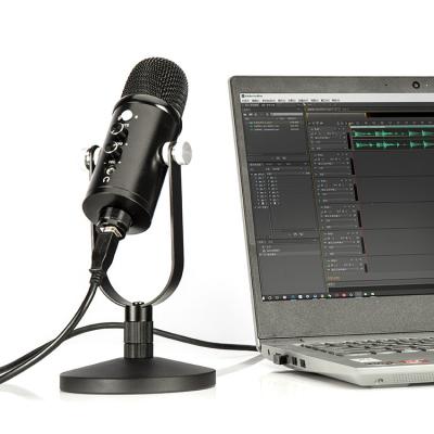 China Professional USB Microphone Swiff USB Microphone Studio MIC with MIC Gain Knob and One-Touch Mute for sale