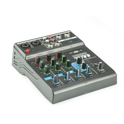 China USB 4 Channel Digital USB Audio Mixer Professional For Broadcasting, Video Dubbing for sale