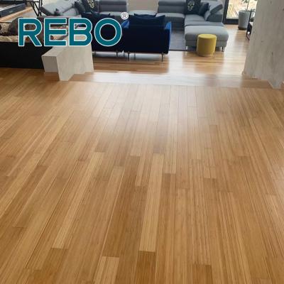 China Modern Economic Indoor Solid Bamboo Vertical Laminated Natural Bamboo Flooring for sale