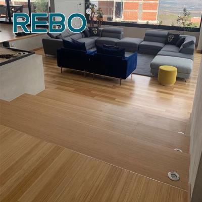 China Modern Easy Clean Solid Staircase Bamboo Laminate Flooring Panel for sale