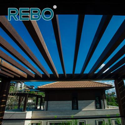 Cina Waterproof Customized Bamboo Garden Patio Deck Canopy Panel Pergola Roof Panel in vendita