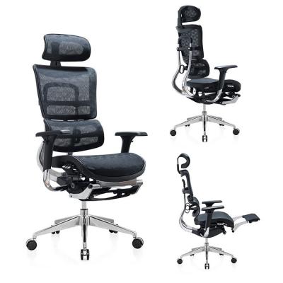 China Home Office High Back Mesh Ergonomic Chair Adjustable (Height) With Foot Rest for sale