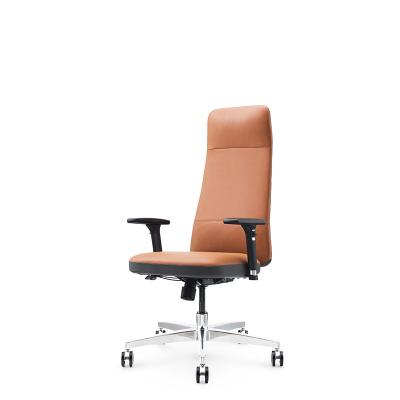 China (Size) Executive Office Chair Adjustable Genuine Leather High Quality Leather For Boss Or Manager for sale