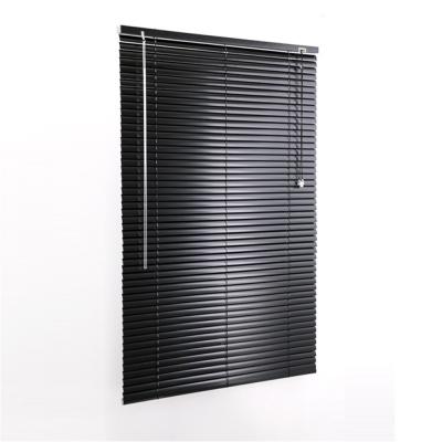 China Venetian Blinds 25 Mm Venetian Slat Blinds Black Aluminum Window Blind Shades For Window for sale