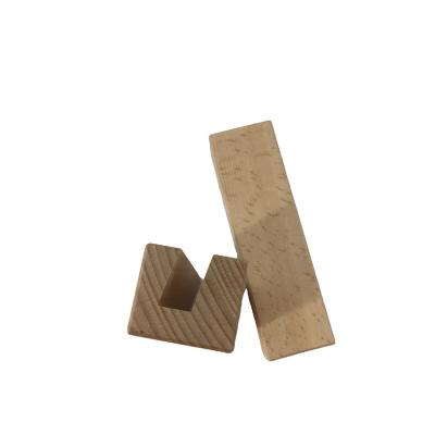 China PORTABLE Factory Price Mobile Phone Holder Bracket Chinese Wood Tube Clip Fixed Base for sale