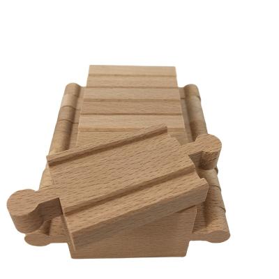 China Wear-resistant and not easy to deform Manufacturer Wholesale Working Toddler Toy Track Slide Wood Beech Ramp Rail for sale