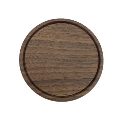 China Wear resistant and not easy to deform wholesale cheap price finely processed made from walnut bamboo wood coaster for sale