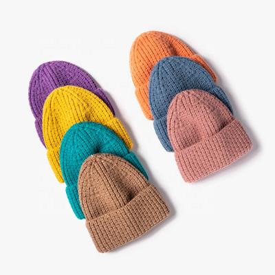 China JOINT Wholesale Custom Knitted Hats Embroidered Logo Warm Beanie Men's Crochet Winter Hat for sale