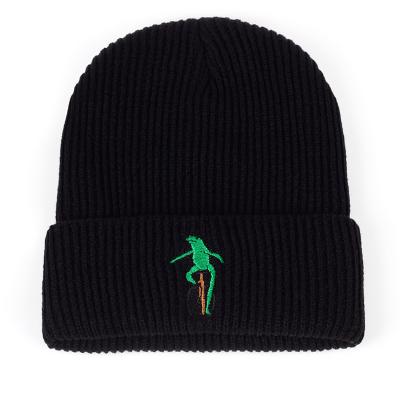 China COMMON Custom Embroidered Men's Beanie Private Label Custom Embroidered Knitted Acrylic Beanie for sale