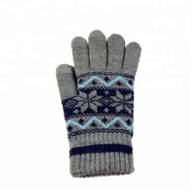 China Hands warm fashion gloves men winter stylish gloves wholesale jacquard winter gloves for sale