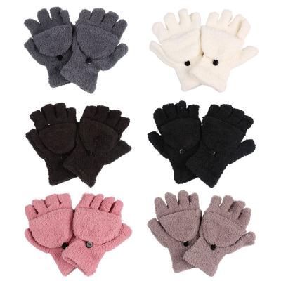 China 2021 New Fashion Ladies Winter Gloves Warmer High Quality Fingerless Gloves Women Soft Warm Warm Gift for sale