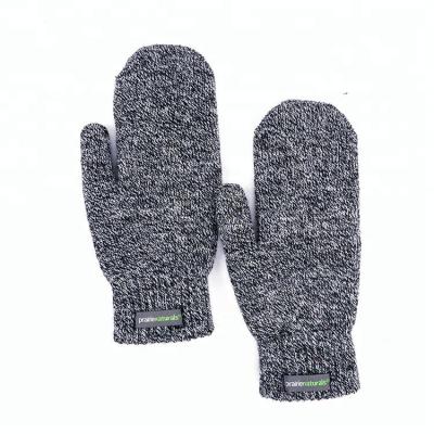 China Hands Warmer Custom Fashion Warm Gloves Mittens Outdoor Winter Mittens Acrylic Knitted Thick Gloves for sale