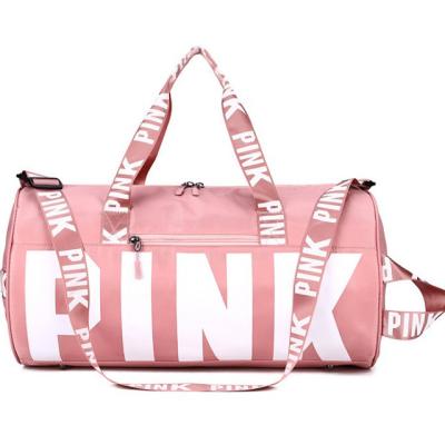 China New Fashion Pink Divider Bag Waterproof Clothing Storage Bags Yoga Exercising Handbag Shoes Isolation Bag For Travel Sport for sale