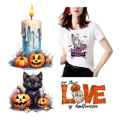 China Durable Factory Custom Halloween New Design DTF Heat Transfer Film Printing Sticker for Screen Printing of T-Shirts and Cotton Bags for sale