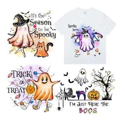 China Durable Halloween Custom 2023 Heat Transfer Label Dtf Printing Heat Transfer Design T-Shirt for sale