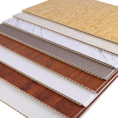 China Timely hotel delivery bamboo wpc wood fiber integrated composite wall panels for interior decoration for sale