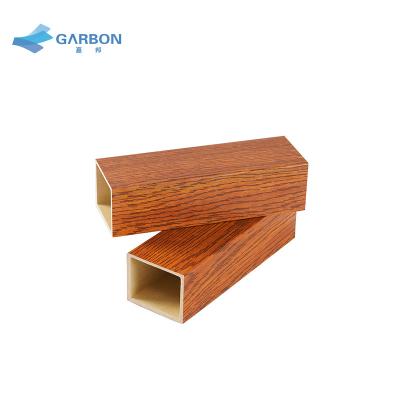 China Modern High Quality Timber Pvc Wood Wpc Plastic Composite Tube Panels for sale