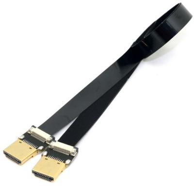 China HDM C Mini Female Electronic Ultra Thin Cable Straight Type To Micro Male Right Angle Ribbon FPV Soft Cable for sale