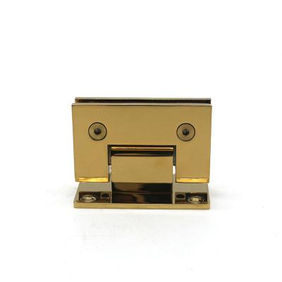 China 90 degree modern high quality gold color stainless glass door hinge or znic alloy shower room for sale