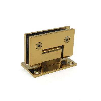 China 90 Degree Modern High Quality Gold Color Stainless Steel Shower Room Glass Door Hinge for sale