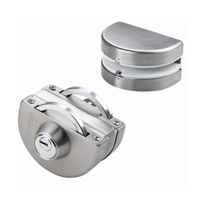 China Modern Glass Door Lock Stainless Steel Double Glass Door Lock 8~12mm Sliding Glass Door Lock for sale