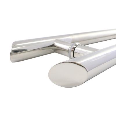 China Modern H type good quality sliver handle for glass door for sale