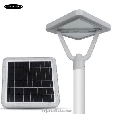 China Residential Area Solar Aluminum Single Head Road Light Garden Patio IP65 Waterproof Garden Light Integrated Solar Garden Light for sale