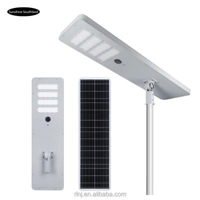 China ROAD/Garden 80W Outdoor Aluminum Solar Highlight Module Street Light Radar Integrated Solar Street Light for sale