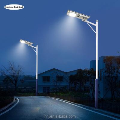 China ROAD 50W Ultra-high Power 6000LM Solar Power Human Body Built-in Solar Light Outdoor Super Bright Solar Led Street Light for sale