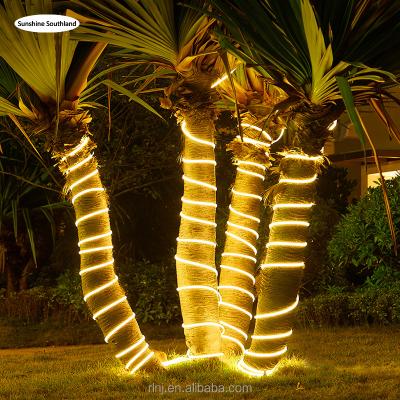 China Residential Outdoor Garden Sight Strip Solar Atmosphere Lights Garden Waterproof Decorative Soft Light Bar LED Solar Strip Lights for sale