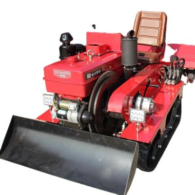 China 22 Hp Crawler Micro-Tiller Motor Drive Cultivator Cultivator Rake Weeder Vegetable Fields Tiller Rotary Spare Parts for sale