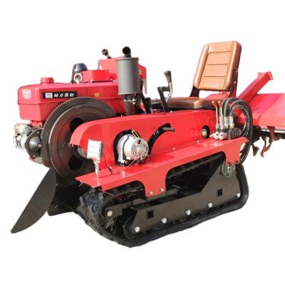 China Vegetable Fields 22 Hp Chinese Rotary Crawler Micro-Tiller Cultivator Tiller Tiller Cultivator And Seeder for sale