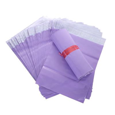 China Strong Adhesive Waterproof Opaque Tear-proof/Nice Printing Custom Printed Plastic Bag Envelope Mailer Purple Poly 12 Express Mailing Silk Courier Mailing Bag Clothing Shoes Packaging Bag for sale