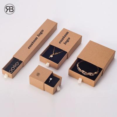 China Luxury Paper Packaging Jewelry Boxes Necklace Bracelet LOGO Printed Paper Drawer Special Recyclable Custom Gift Cardboard Packaging for sale