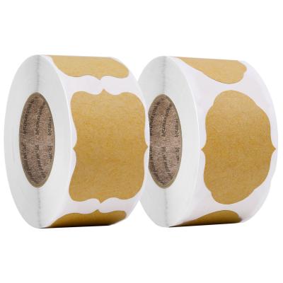 China Eco-friendly custom self-adhesive white kraft paper label printing stickers stiker DIY handmade envelopes stickers packaging labels for sealing stickers for rolling for sale