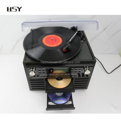 China Electro Home Vinyl Record Player 9 in 1 Classic Music System REC-106 for sale