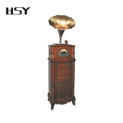 China Line-out Jack High end luxury gramophone plays vinyl , CD , USB , AM/FM radio for sale for sale