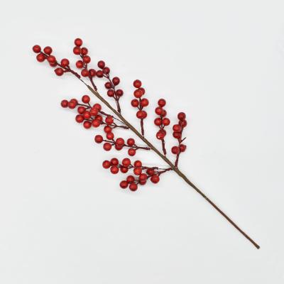 China Best Quality Simulation Small Soft Hot Selling Red Fruit Christmas Decoration for sale