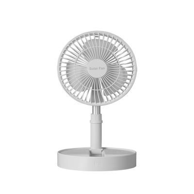 China With 2022 Most Led Light Product Around Solar USB Charging Retractable Folding Fan For Room for sale