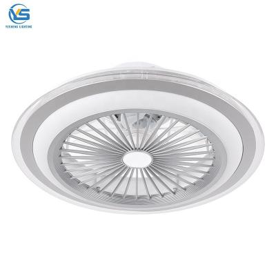 Cina XD24 2021 New 20 Inch Dimming Ceiling Lamp Remote Control Ceiling Fan Light With Fan For Bedroom With Remote Control in vendita