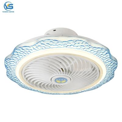 China XD12A bladeless ceiling fan with light for bedroom dimming with remote control for sale