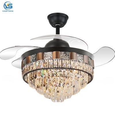 Κίνα Crystal Chandelier Fan With Fan Crystal Chandelier  Remote Control Ceiling Fans With Crystal Chandeliers προς πώληση