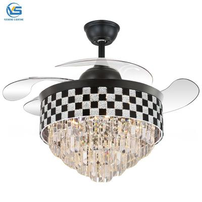 Κίνα Crystal Chandelier Fan Fan Crystal Chandelier  Ceiling Fans With Crystal Chandeliers προς πώληση