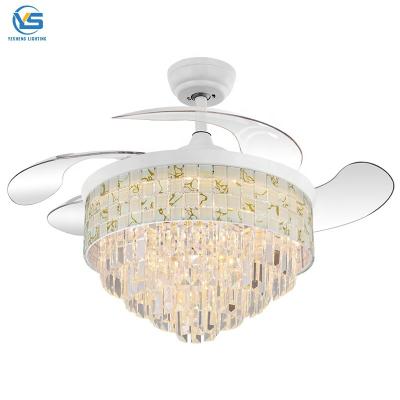 Κίνα Crystal Chandelier Fan With 42inch Fan Crystal Chandelier Ceiling Fans With Crystal Chandeliers προς πώληση