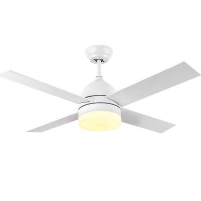 China wood 4 blade ceiling fan white ceiling fan usa ceiling fan wooden blade 42inch 48inch for sale