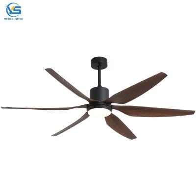 China Large Ceiling Fan 66 Inch With Led Light Wood Blade Ceiling Fan With Remote Control Large Ceiling Fan for sale