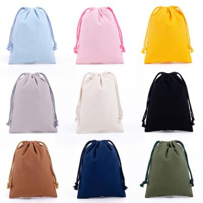 China Custom Factory Wholesale Cotton Drawstring Bag Folding Canvas Eco - Friendly Bag for sale