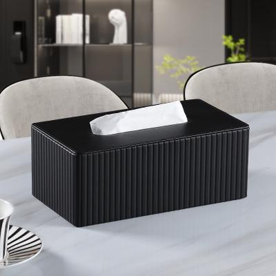 China With Magnetic European Hotel Restaurant Style Sailu Facial Tissue Box Napkin Dispenser Box Lid Home Decorative Leather Holder for sale